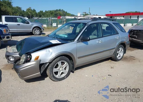 2002 Subaru Impreza Outback Sport из США, поврежденный, VIN JF1GG68572H809311